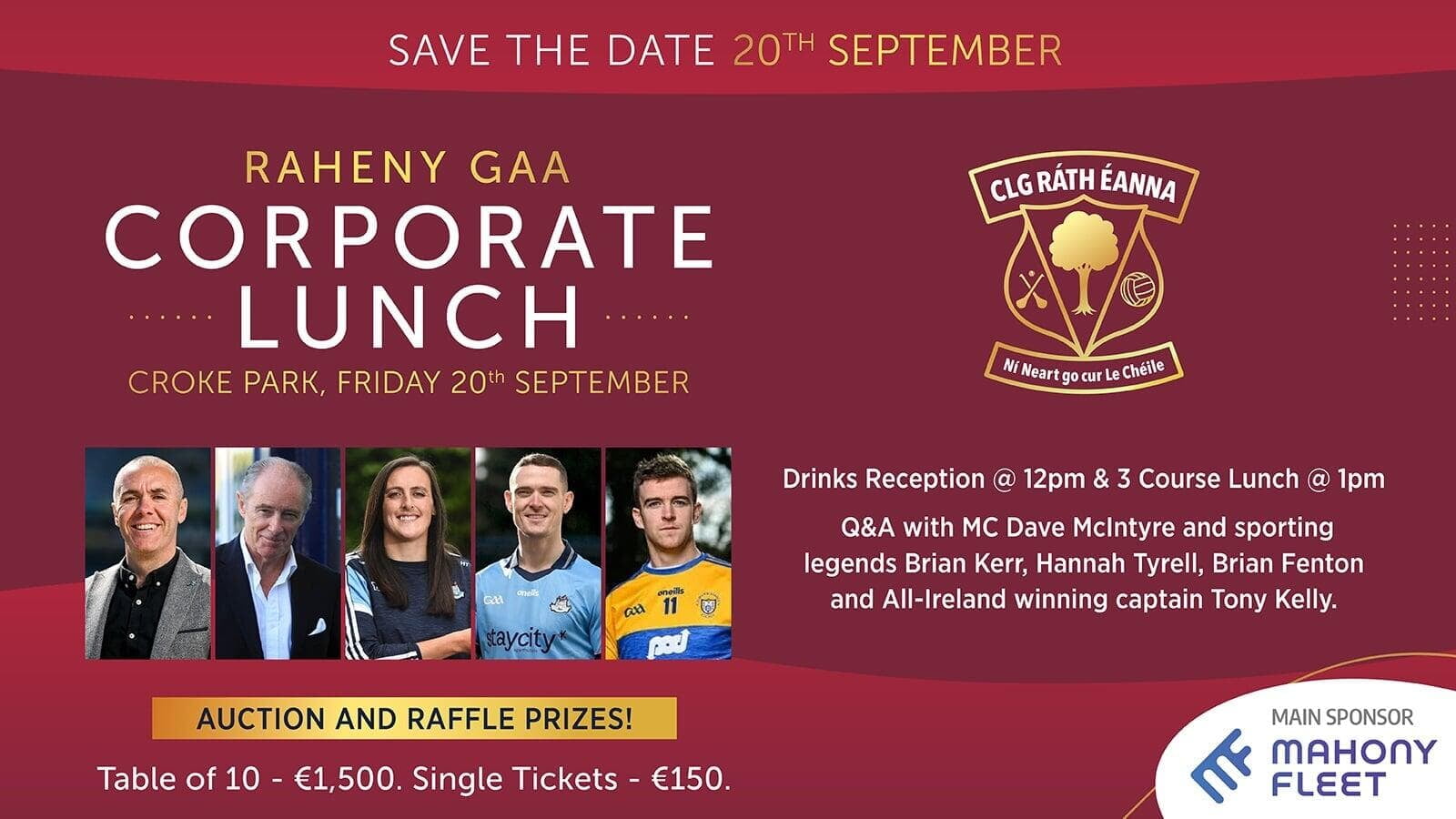 Raheny GAA Corporate Lunch 2024